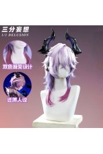 1/3 Delusion Genshin Impact Durin Pink Purple Cosplay Wig